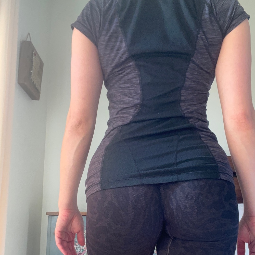 Zella Black Fitted Workout Top